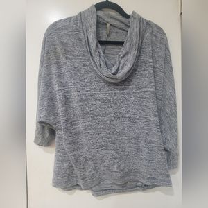 Olivia Moon gray cowl top